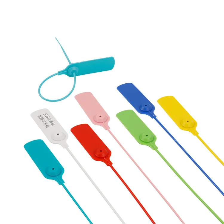 Wholesale plastic pull tight seal plastic meter wire high security seal plastic garment seal tags