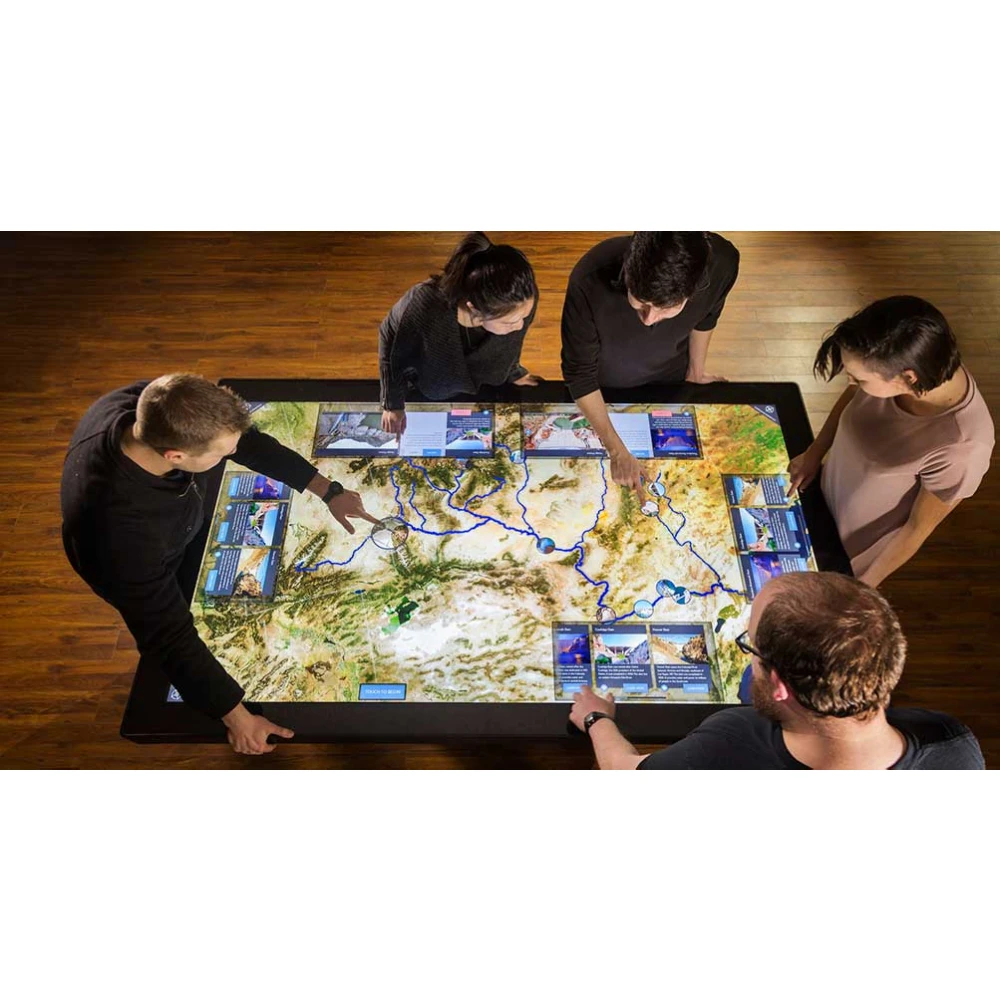 Большой сенсорный интерактивный смарт-стол ЖК рекламный дисплей мультисенсорный экран игровой стол для журнального столика/конференции