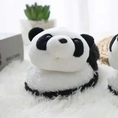 New Fashion Winter Children Slippers Cartoon Panda Plush Fluffy Warm Cotton Shoes Slipper For Kids Indoor