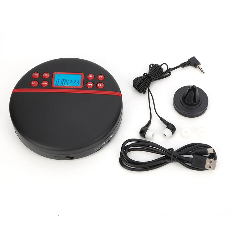 Поддержка Cd-R Cd-Rw Mp3 воспроизведения ЖК-дисплей радио Discman Cd