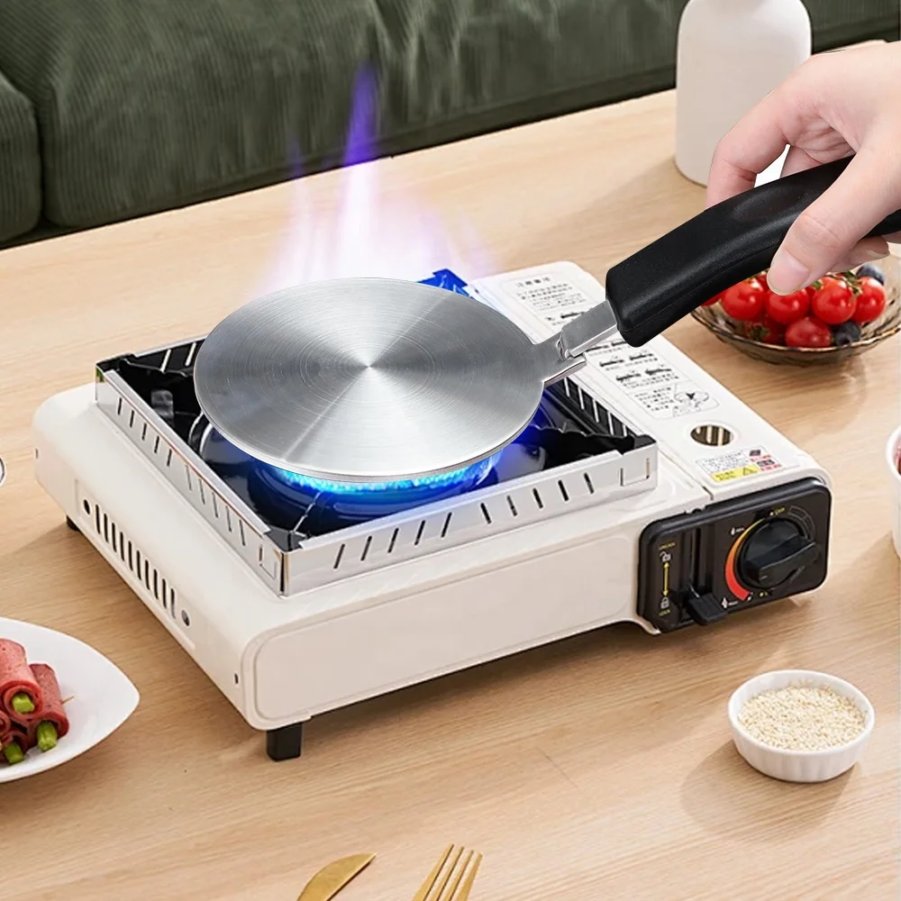 Wholesale Removable Handle Converter Disc Stainless Steel Ring Induction Cooker Adapter