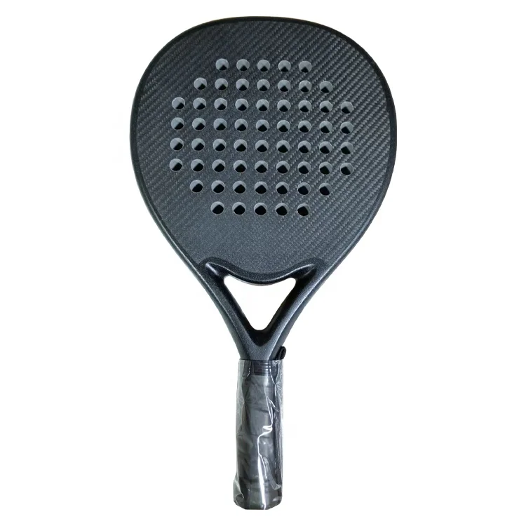 High quality and durable teardrop shaped carbon padel rackets with soft EVA core