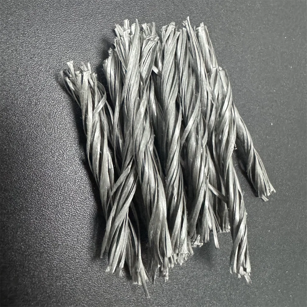 PP Twist Fiber PFRC Used In The Construction Of Underground Structures To Improve Their Cracking Resistance And Durability