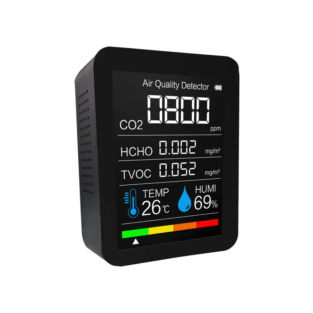 Air quality monitor co2 meters portable co2 detector indoor air quality detector alarm sensor gas analyzers