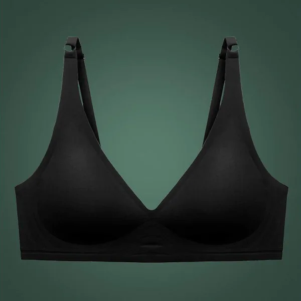 Dropshipping Girls Fashion Simple Soild Color Push Up Wireless T-shirt Bra Comfort Women Seamless Bra