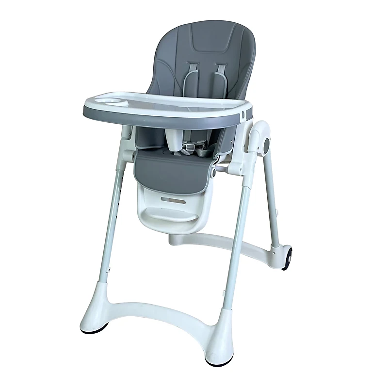 Metal and Plastic Baby Feeding Chair Wholesale Adjustable Baby High Chair