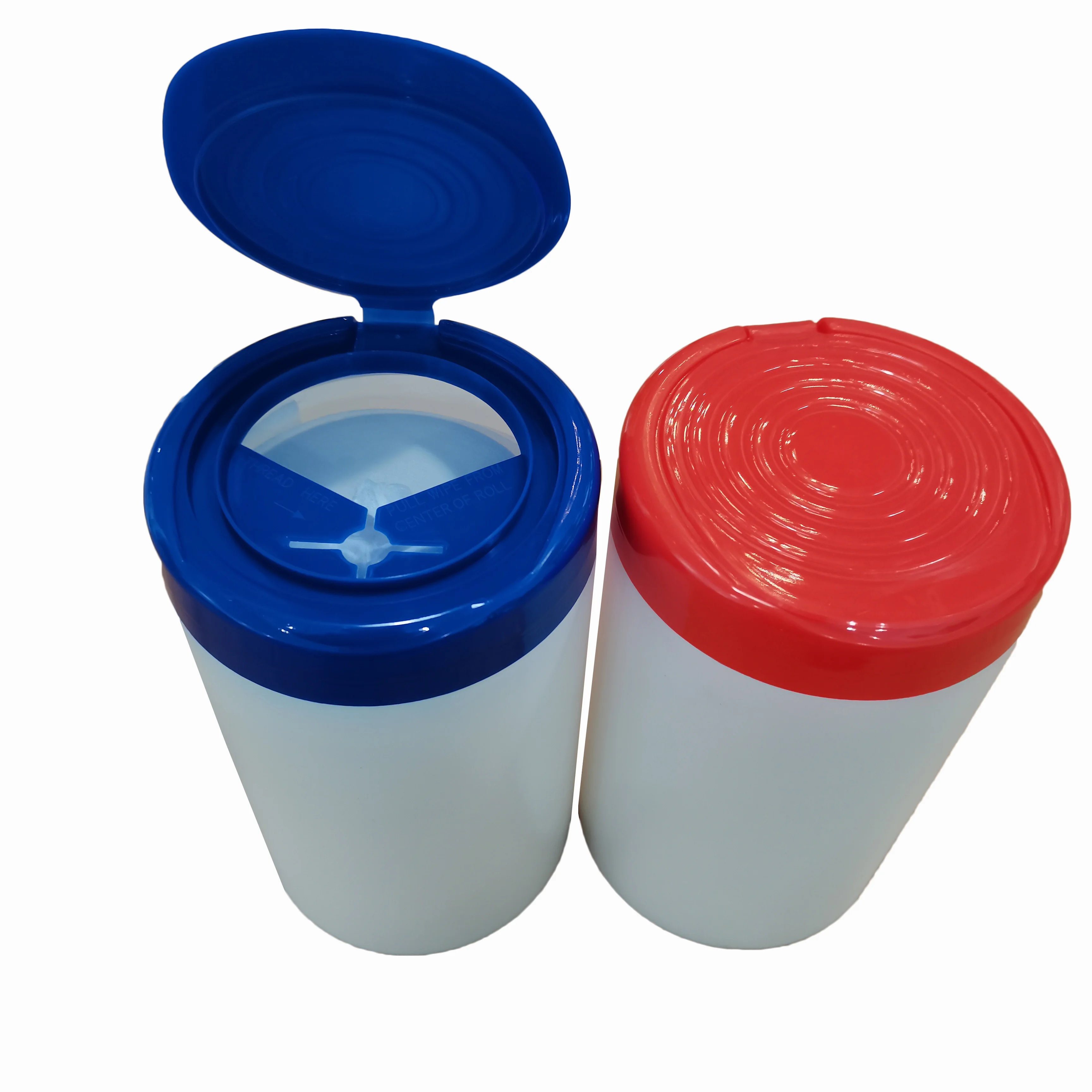 Private Label Adult Empty Dry Wet Wipe in Canister Bucket Lid Multi Surface Universal Wipe