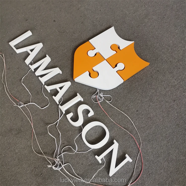 3D Acrylic Letter Sign Board Led Light up Alphabet Letters Led Light Letters for Business Signs