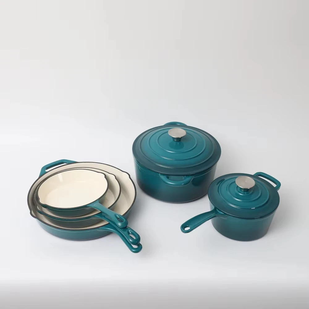 Cooking pots best quality Chinese non-stick enamel cast iron casserole for home restaurant cookware