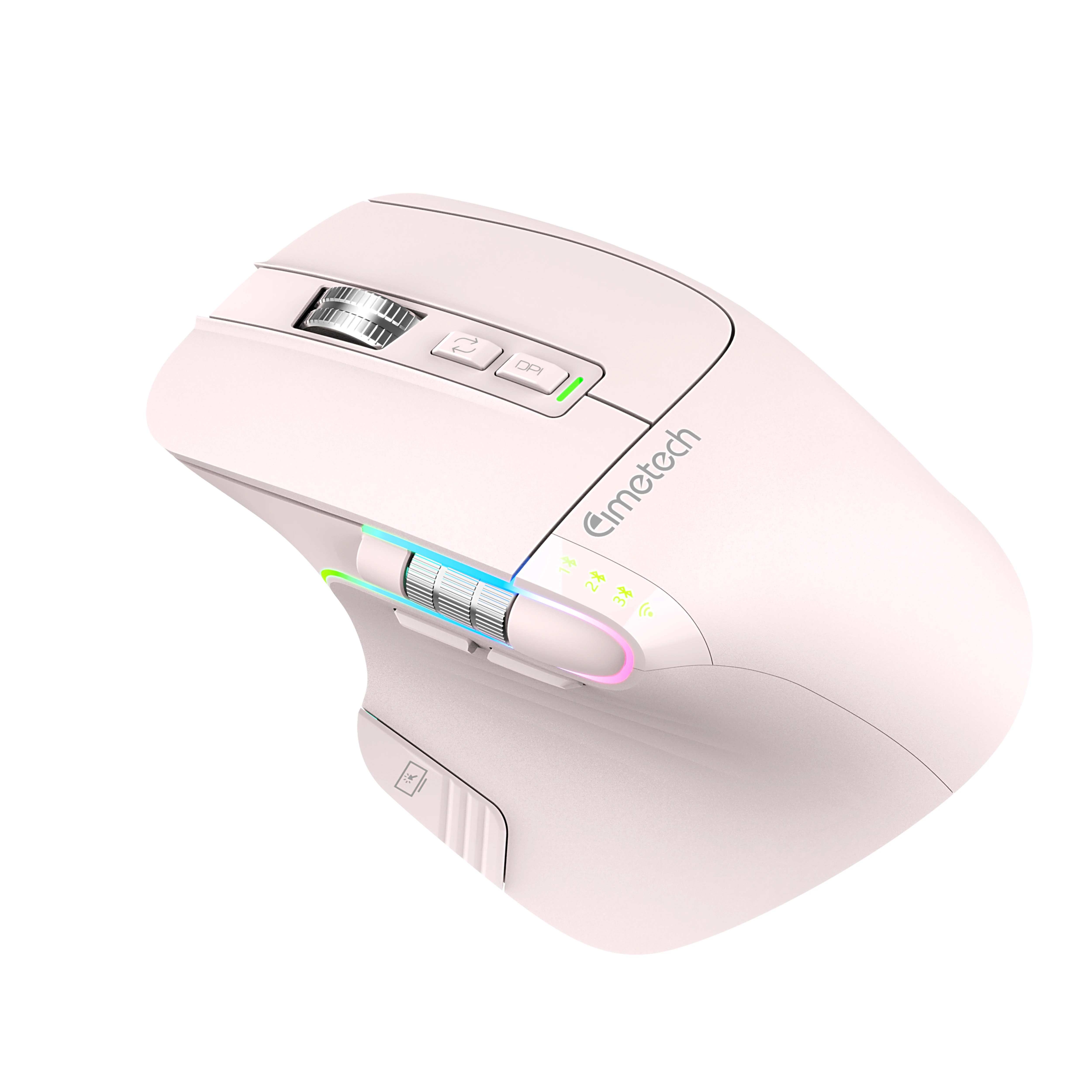 Перезаряжаемая эргономичная мышь 8D Rgb BT 2 4 ГГц беспроводная несколько устройств для ПК ноутбука