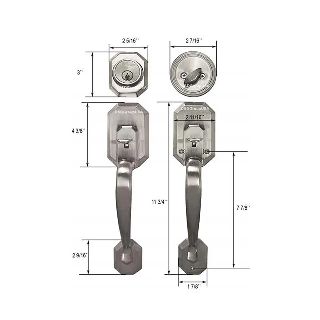 Gate door  gripset door Handleset  Zinc Alloy Style Door Hardware  American USA style lock handle