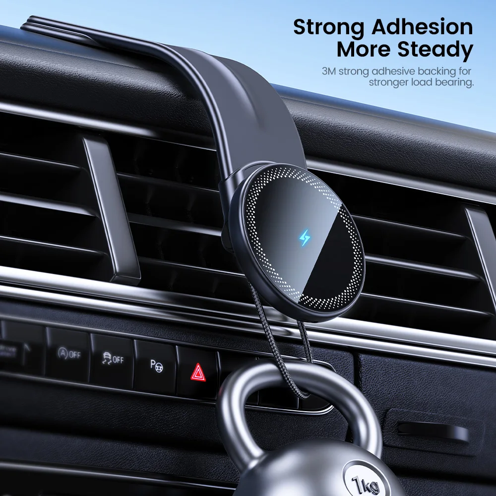 Toocki Wireless Car Charger 15W Fast Charging Car Phone Holder Mount Auto Clamping Cell Phone Stand