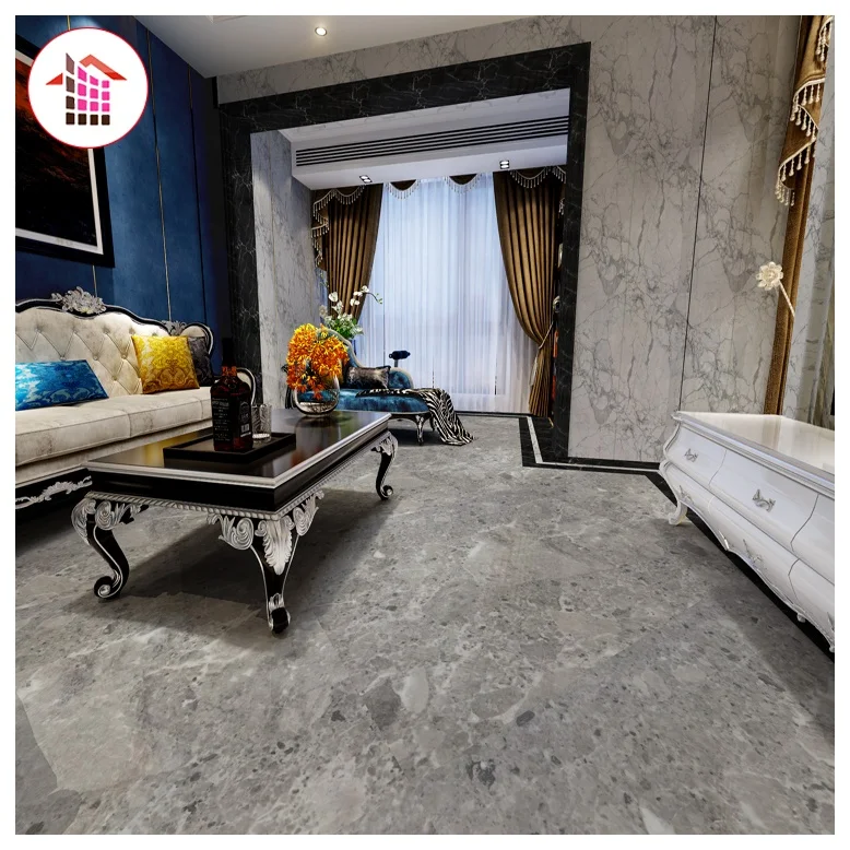 Italian Gris Athena Grey 24x24 Marble Tiles Stone For House Floor