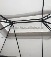  Customized Waterproof 3X4M Garden Metal Roof Outdoor Aluminum Gazebo Pavilion With