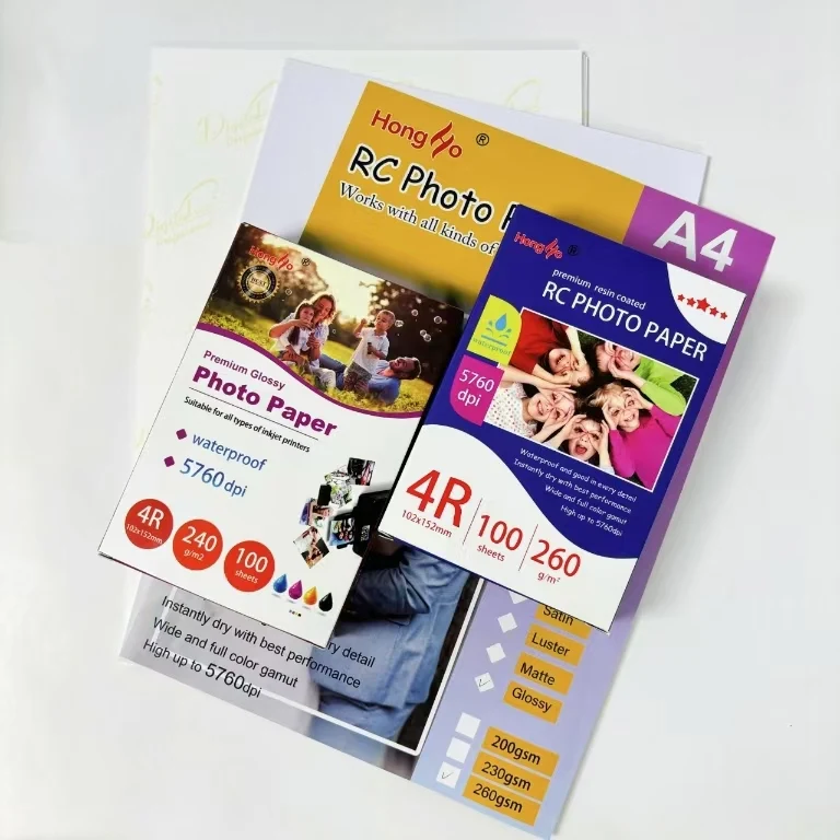 Premium inkjet Photo Paper 240 GSM 4 X 6 4R Size 100 SHEETS Resin Coated Inkjet Photo Paper
