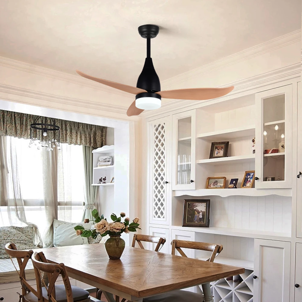 Modern 44Inch Living Room Ceiling Fan With Light Home Remote Control USA Electric 220 Volt Ceiling Fan With Lights