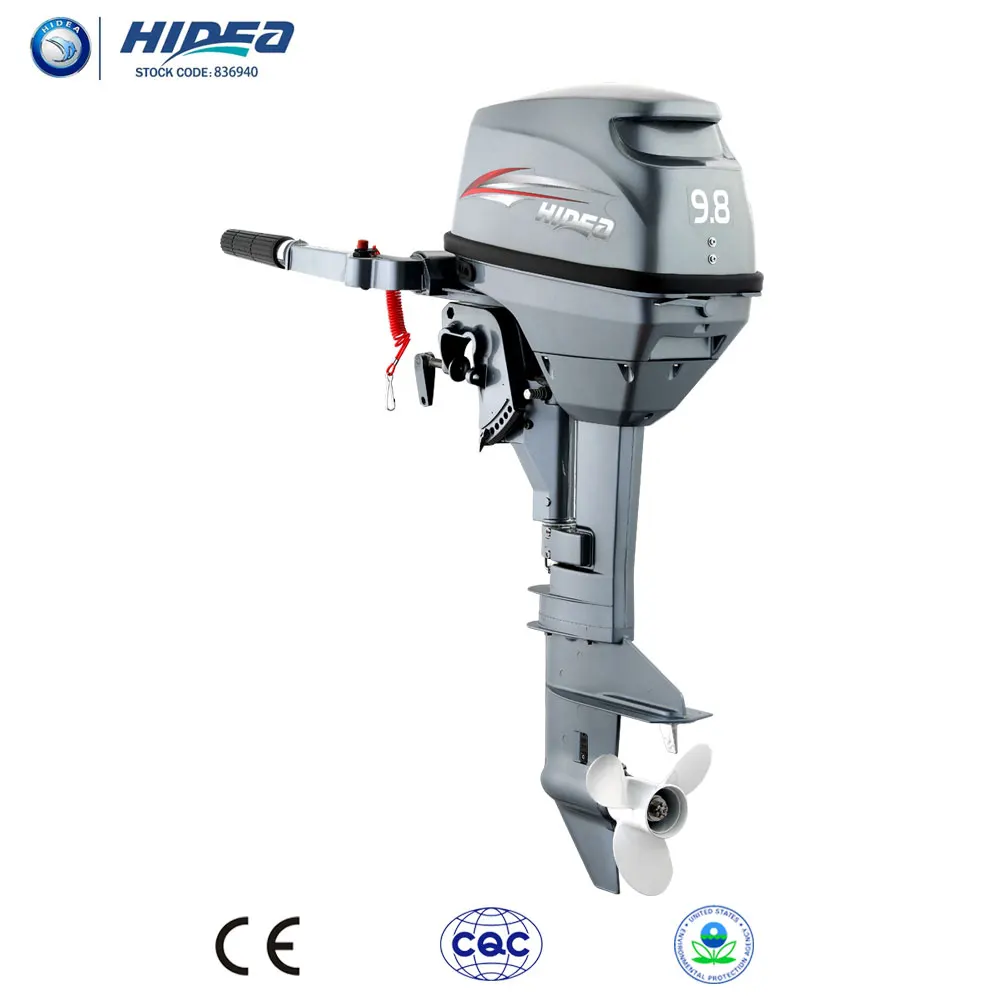 
Hidea CE Approved 2 Stroke 9.8hp Outboard Engine for Sale Rear Control Short Shaft 9.8F 