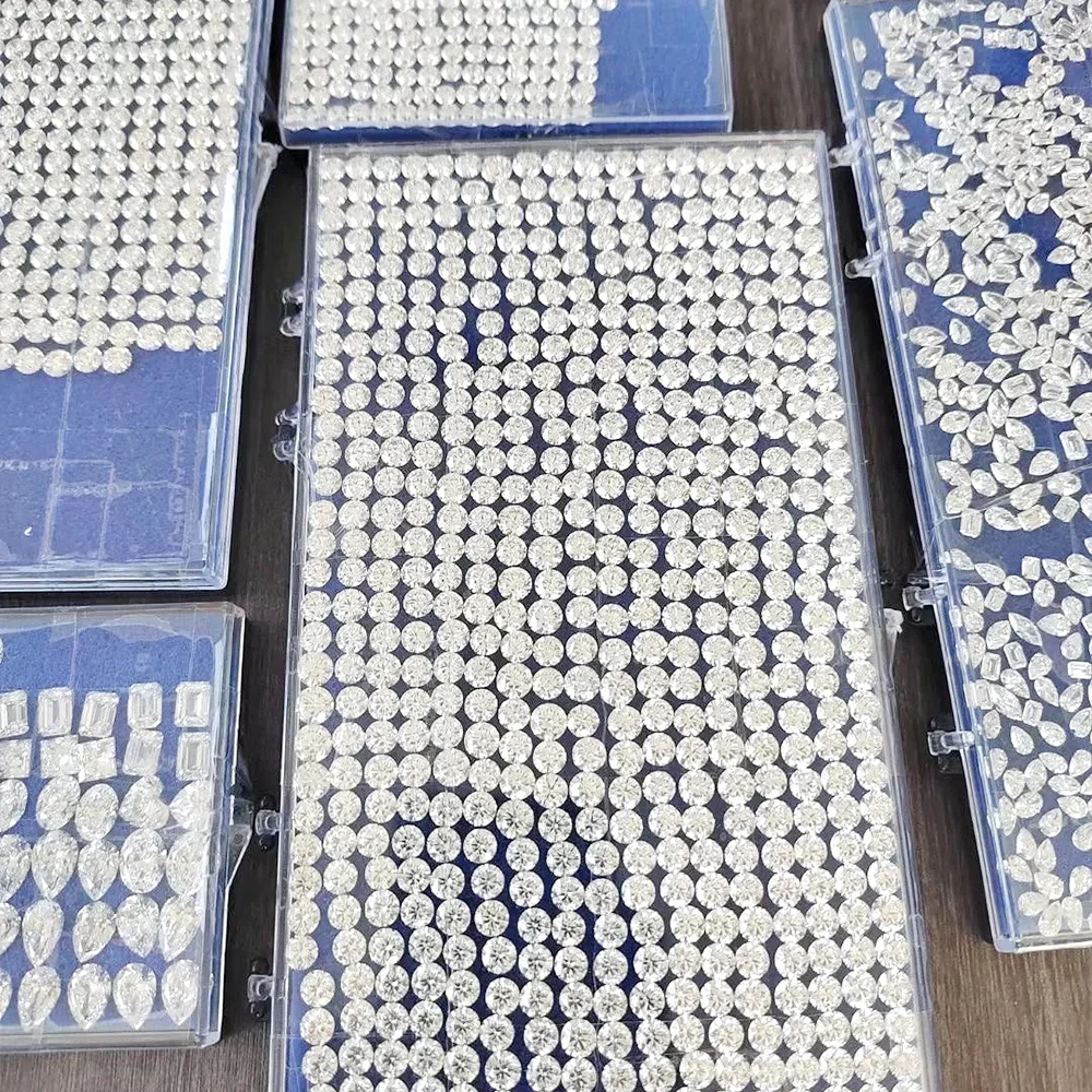 100% Pass Diamond Tester Lab Created HPHT CVD Diamond 1.0~3.0mm Small Size Lab Grown Diamond