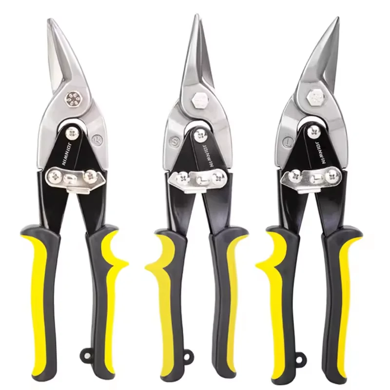 New Iron Sheet Cutters Hand Tool Aviation Scissors Chrome Vanadium Metal Straight Aviation Tin Snip