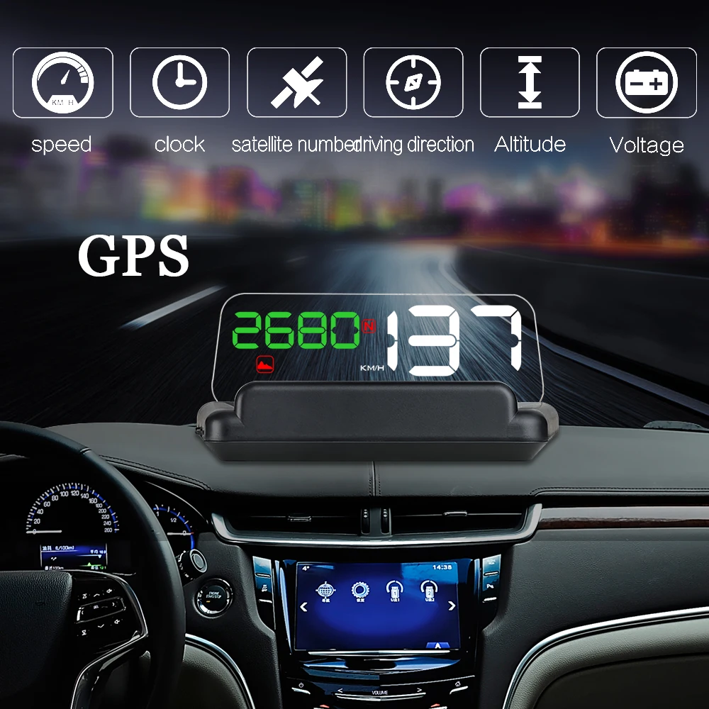 
Plug and Play HUD T900 HUD Head Up Display GPS HUD Speedometer hot sale 