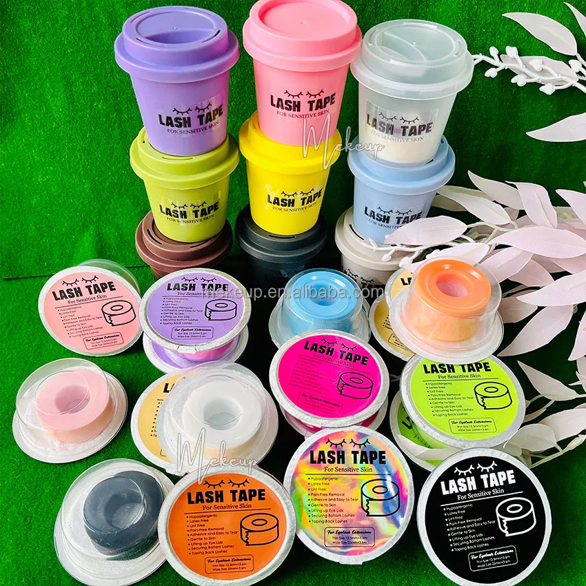 Waterproof Plaster 3m Pink Skin Sensitive Extension Adhesive Medical Eyelash Lash Tape Silicon Gel