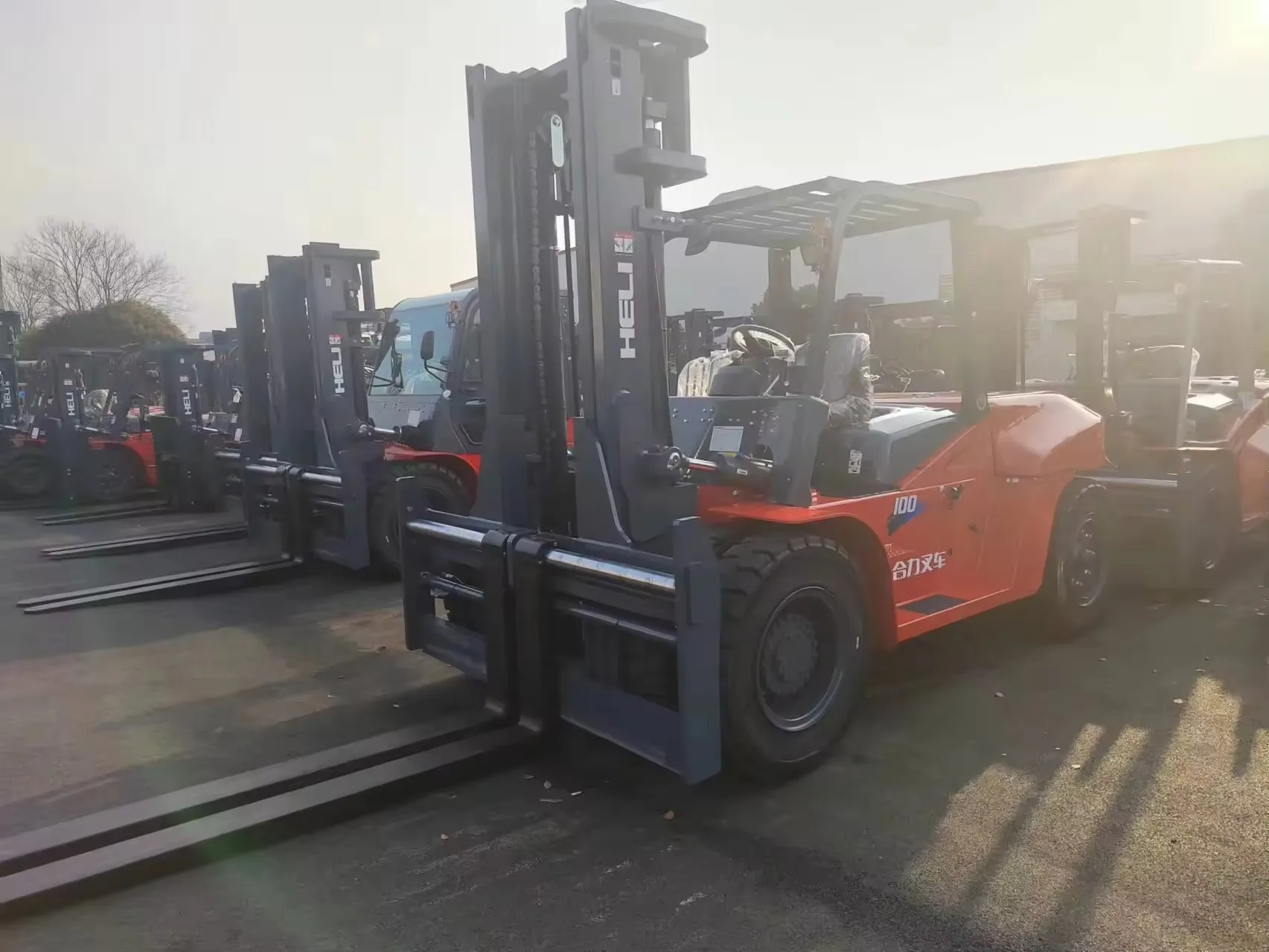 Quick delivery In stock 10 ton HELI CPCD100 forklift China made Internal Combustion diesel forklift Heli 100 CPCD 100 for sale