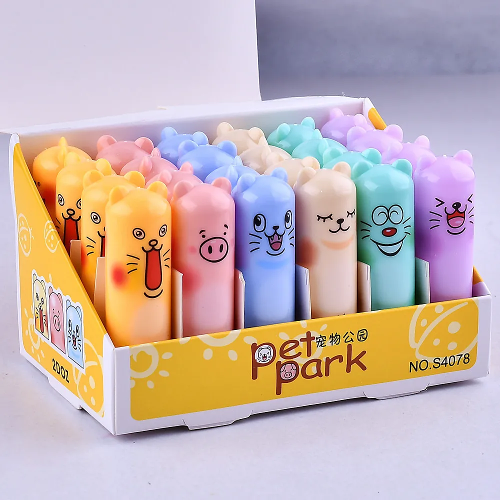Hengfang cartoon cute pet lip balm colorless moisturizing lipstick cute lipbalm winter lip care promotion gift