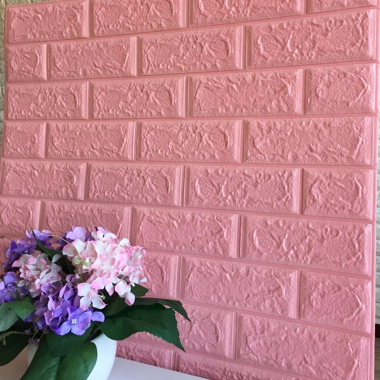 decorative wall panel self adhesive 3d foam brick wallpaper