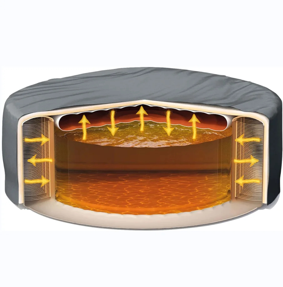 Portable Hydromassage Spa Pool Hot Tub Outdoor Whirlpool Spabad Massasjebad