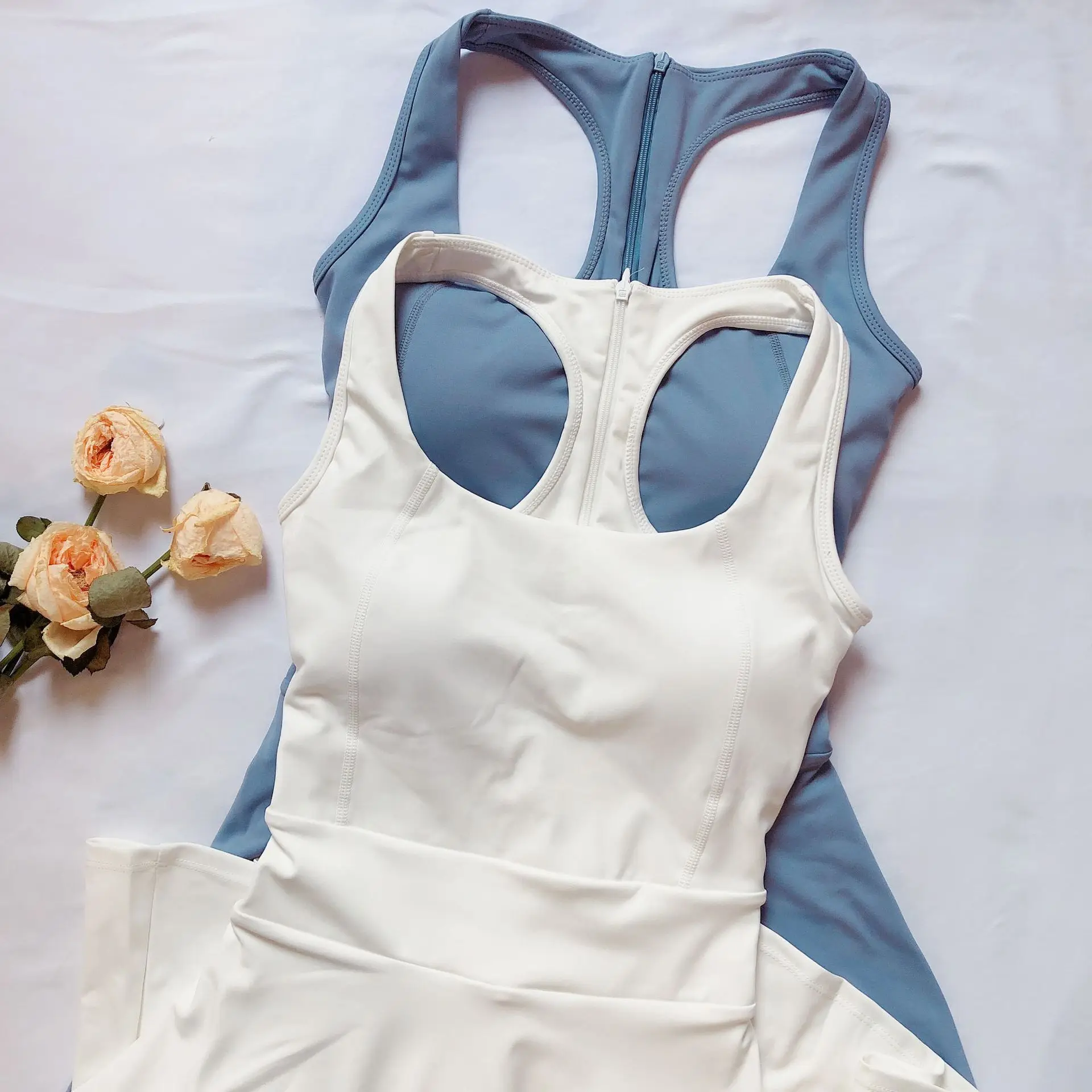 Direct Order Wholesale Custom Logo Badminton Sports Dress Sleeveless Vest Golf Skirt Women