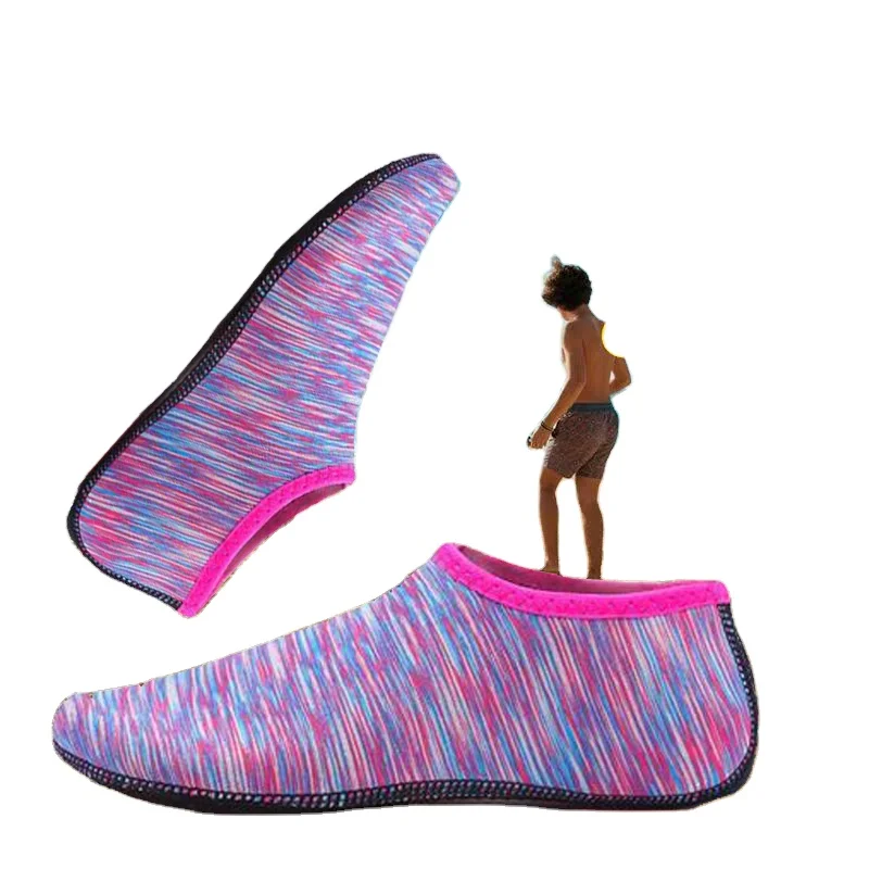 Custom Logo Adult Kids Non Slip Beach Swimming Water Skin Shoes Barefoot Quick-dry Aqua Socks Diving Beach Shoes