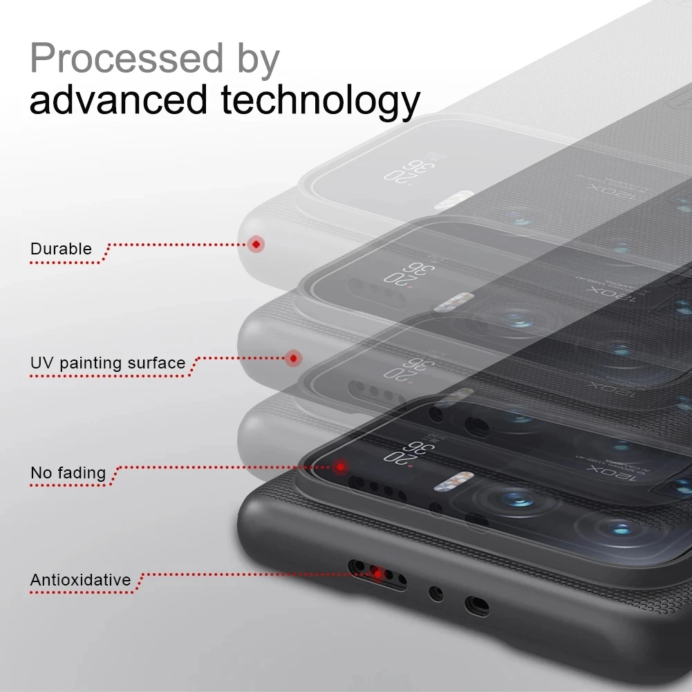 Case For Xiaomi Mi Poco X3 Pro Nillkin Frosted Shield PC Matte Hard Back Cover For Mi 11 10 Ultra Note 10 Pro Camera Protection