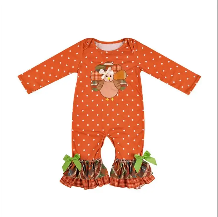 
Детский хлопковый комбинезон на День Благодарения, Хэллоуин, Рождество, реквизит для фотографий 