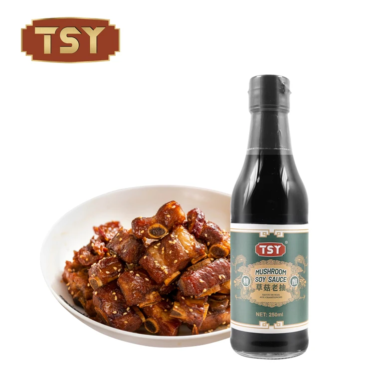 TSY Food 300 мл Кошерный ферментированный 100% натуральный халяльный китайский густой соевый соус для