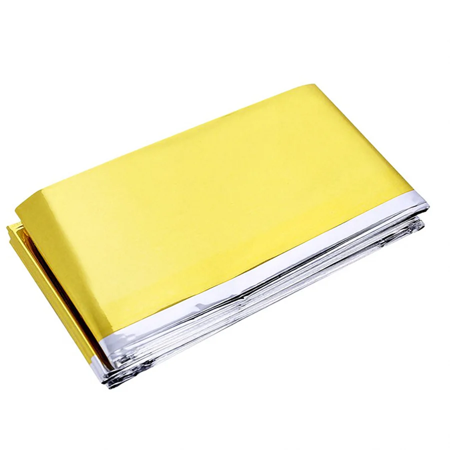 First Aid Rescue Promotion Outdoor Emergency Blanket Survival Wholesale Longer Emergency Fire Blankets Gold Foil Thermal Blanket