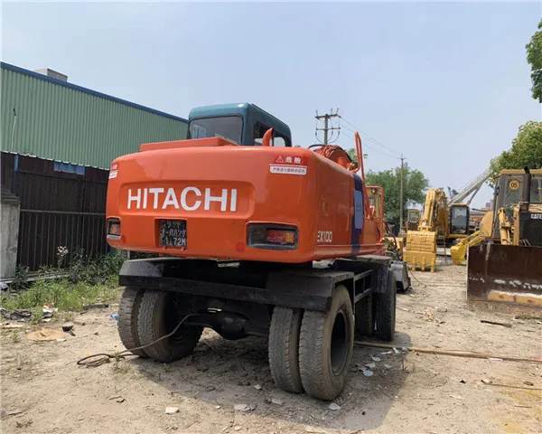 japan original engine and spare parts cheap used hitachi ex100wd/ Hitachi used wheel excavator EX100WD with superior performance