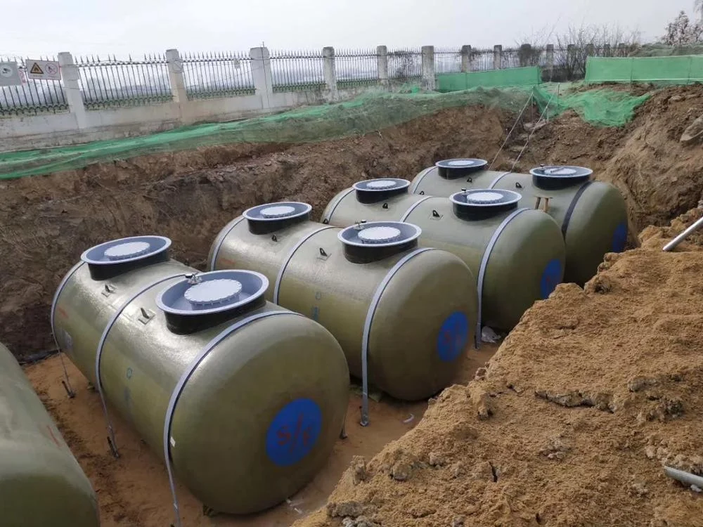 HAOSHENG High Quality SF Double Wall Underground Fuel Tank 40 Cube 2800mm Diameter oil tank