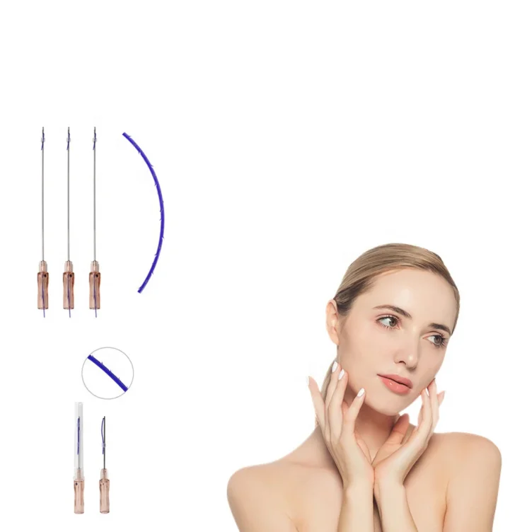 Лифтинг Лица PDO резьба впитывающий шов/pdo резьба двойной винтовой подъемник