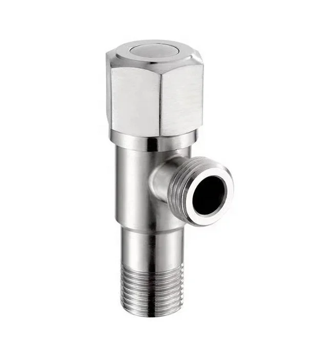 Угловой клапан из нержавеющей стали 1/2 Латунный с крышкой S.S. 201/304