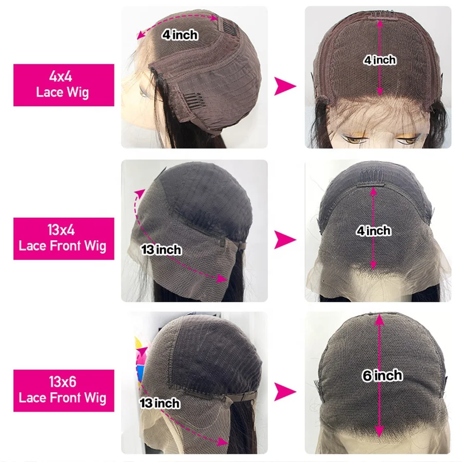 Real Human Hair Manufacturer 13*4 Transparent Lace Front Straight Raw Cambodian Com Human Hair Glueless Wig For Women