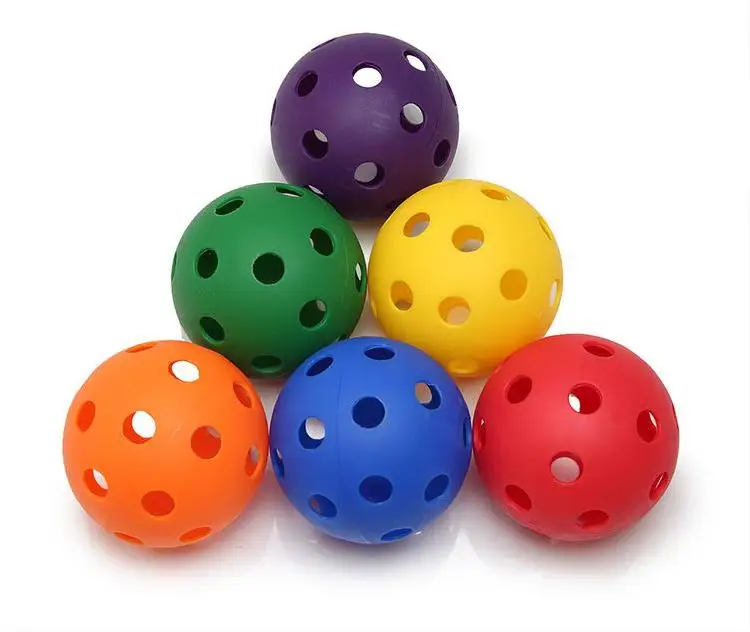 New Plastic Colored Golf Balls Hollow Golf Practice Training Sports Balls
