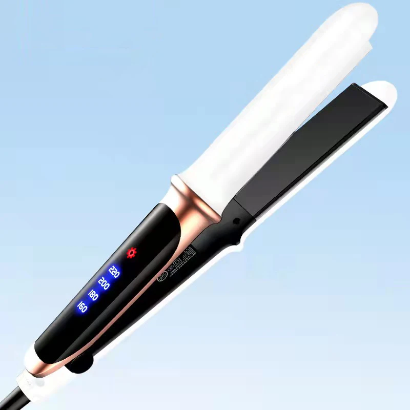 Electric Hair Clip and Comb Flat Iron Straightener Curl Set