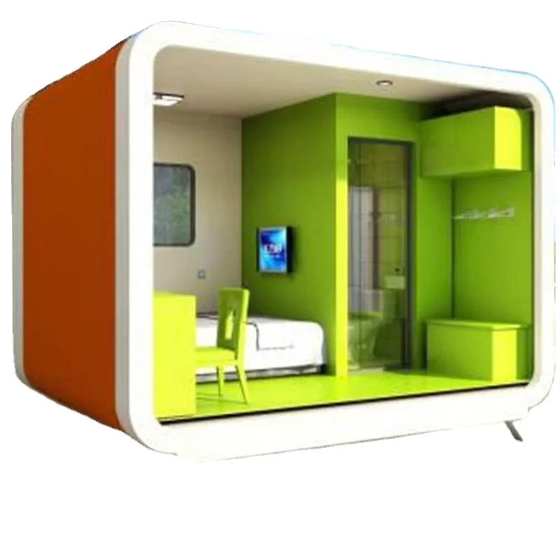 Fully Furnished prefabricated tiny 2 Bedroom Prefab House Luxury Living 20 Foot Mobile Container Home