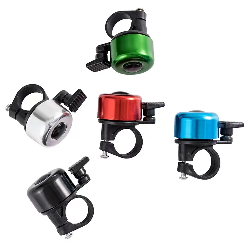 Aluminum Alloy Color Small Bicycle Bell Crisp and Loud Ring for Mountain Biking Cycling Accessories RTS Electric Bike Parts