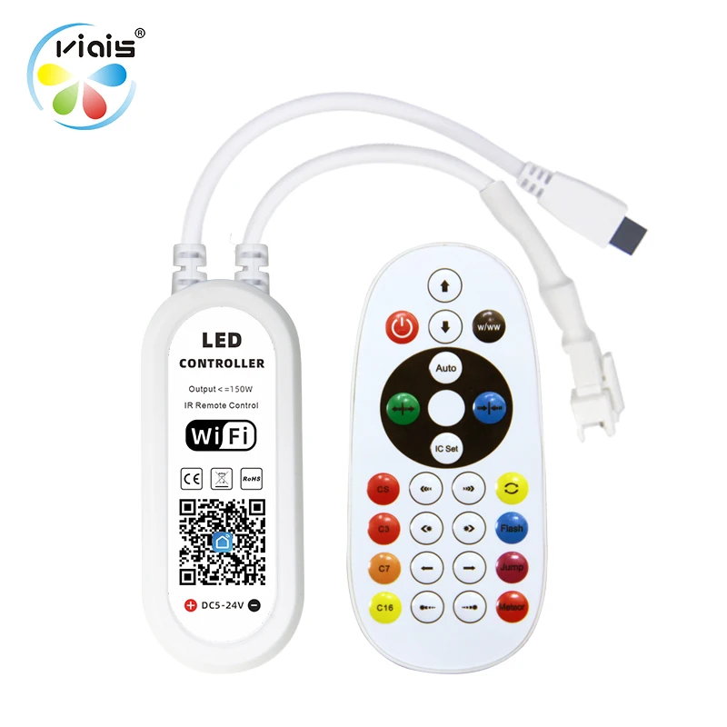 DC5-24V DIY приложение WIFI Пульт дистанционного управления TUTA Wifi RGBIC RGBW полноцветный цифровой музыкальный пиксель умный светодиодный контроллер