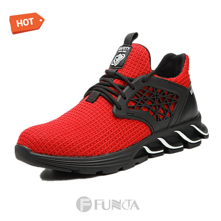 FUNTA Hot Selling Work Boot Trainers Sport Casual Mens Steel Toe Caps industrial Safety Shoes