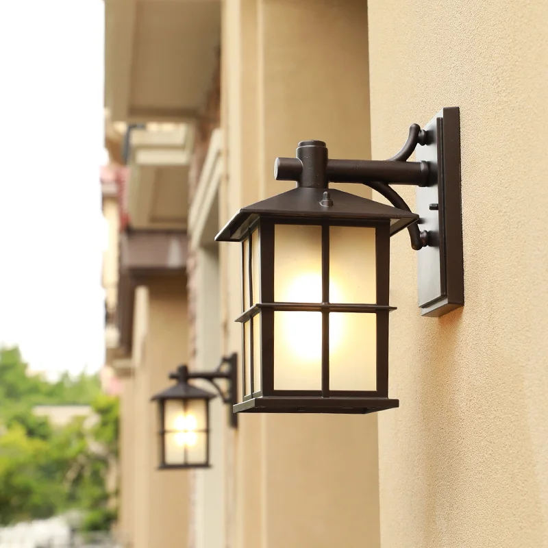 aisle wall lamp waterproof retro balcony outdoor wall interior light