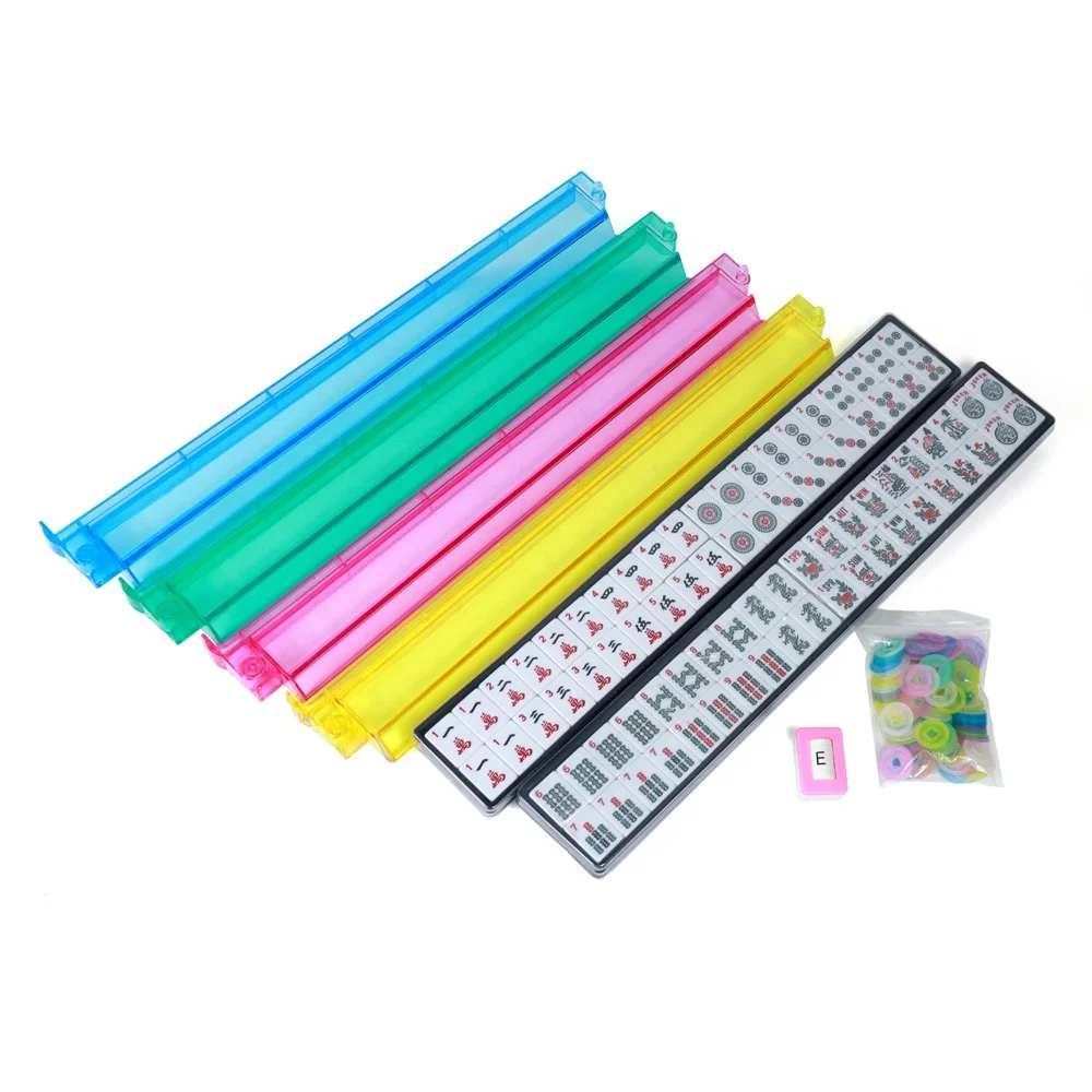 Professinal wholesesle 30mm American mahjong set 166 mahjong tiles with accessories and quilted bag for funny table game