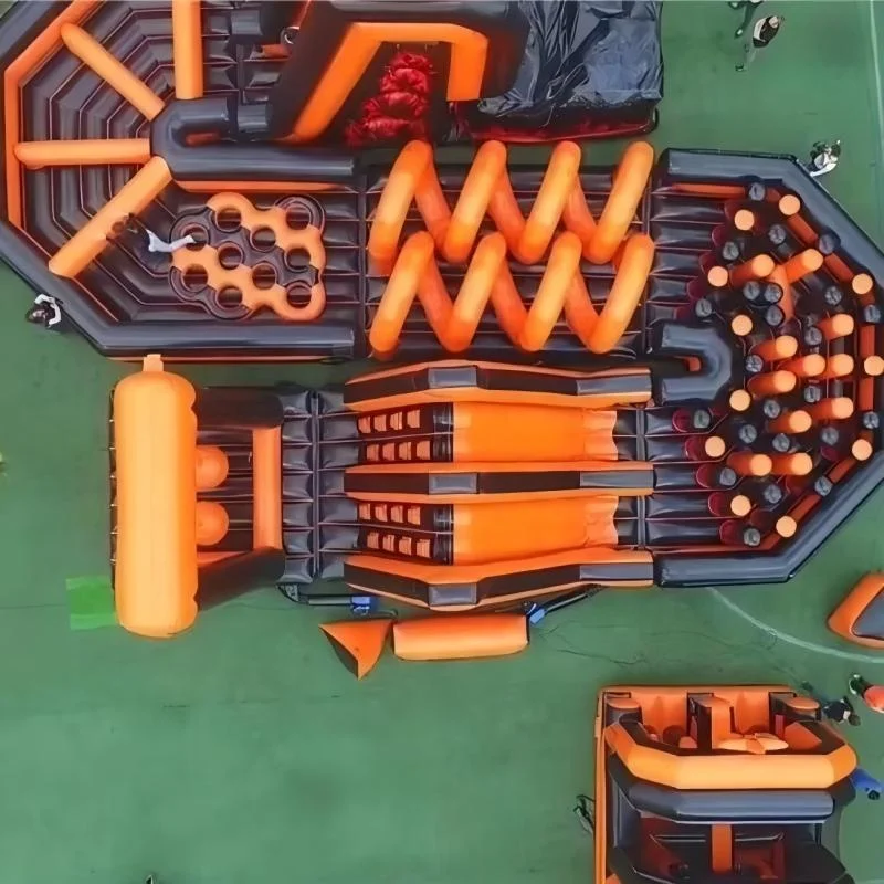 High quality Mega adult Inflatable Obstacle Course inflatable maze for sale