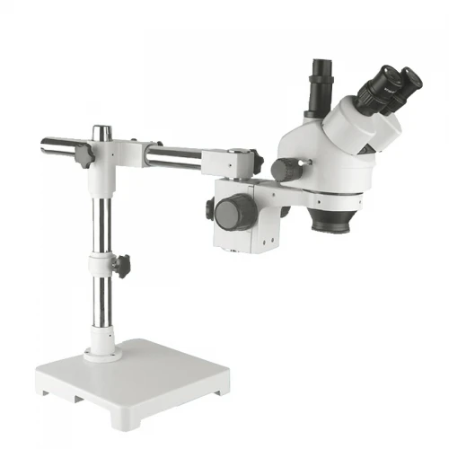 BD-W245T1 Dual Arm Boom Stand  Trinocular Zoom Stereo Optical Microscope With Industrial Digital Camera